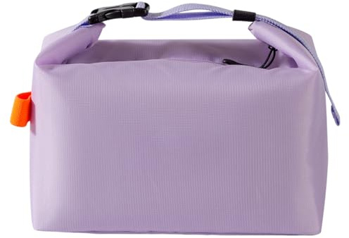 BLNC Bolsa Térmica Porta Alimentos, Bolsa de Almuerzo Impermeable y Reutilizable para Hombre y Mujer, Lunch Box para Trabajo, Escuela, Picnic, Viajes, Fitness (Morado)