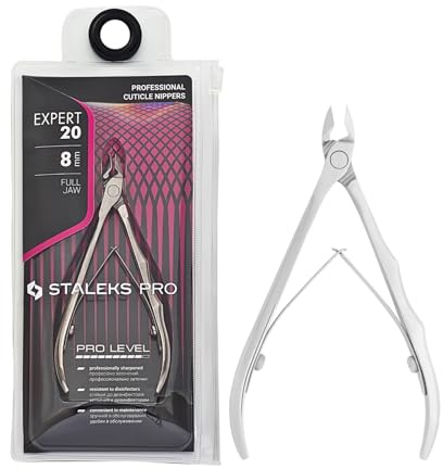 STALEKS PRO av Natury Nails Professionell nagelbandstång 8 mm nagelbandsklippare i rostfritt stål Expert 20-8