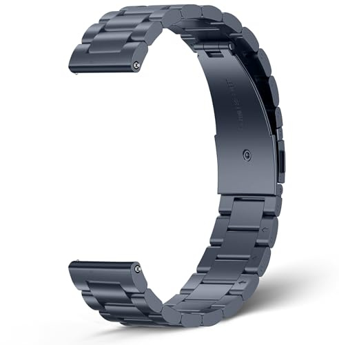 SeGinn 22 mm metallarmband för Xiaomi Watch S5/5/S4/S4 Sport/S3/2/2 Pro/3 Active/S2 42 mm/S2, metallarmband i rostfritt stål, för kvinnor, och män, ersättningsarmband för Xiaomi Redmi Watch 5 Active/5