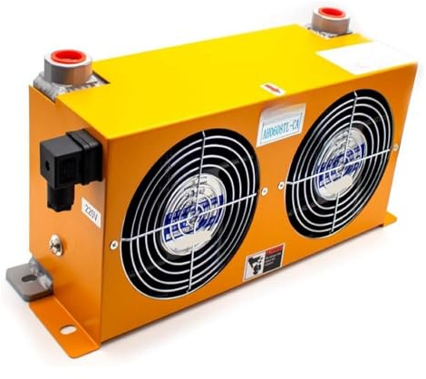 AH0608TL-CA Radiatore dell'olio idraulico in alluminio, capacità 60 l/min, radiatore raffreddato ad aria, scambiatore di calore a basso rumore Alte prestazioni(220V)