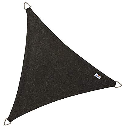 nesling Coolfit Voile D'ombrage (Triangle 3,6m x 3,6m x 3,6m, Noir) Protection Solaire, Eau et Vent perméable, Protection UV