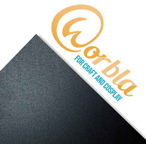 Worbla Black MINI Strip 2.5 in x 10 in - Perfect for Small Projects, Bracelets, and Trim - Thermoplastic