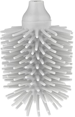 Kela La Brosse Ersatz Wc-Bürstenkopf, Silikon, Hellgrau, 12.5cm 8cmØ