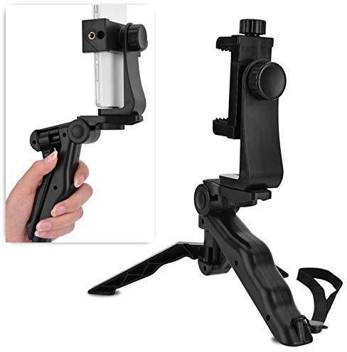 Stabilisateur de téléphone portable de Smartphone de trépied, trépied de voyage de téléphone portable de Gimbal avec le support de Smartphone, stabilisateur de main Max.Hauteur 210mm, pour la plupart