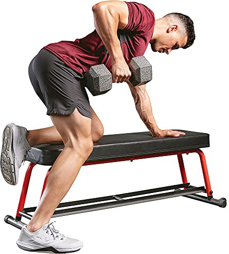Sunny Health & Fitness Power Zone Banco plano de fuerza - SF-BH6996