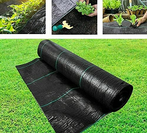kanta 100gsm Heavy Duty Weed Control Fabric Membrane Landscape Ground Cover - UV Stabilised Barrier Sheet Ideal for use in Patios, Garden, Flower beds, Landscaping - Weed suppressant (1 x 5m)