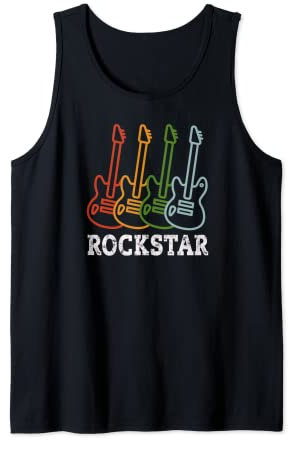 Rockstar Kinder Vintage Gitarre Rockstar Geschenk Tank Top