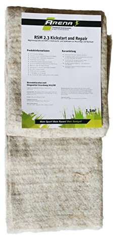 ARENA Rasenmatte 1m² mit Samen RSM 2.3 I Rasenvlies mit Rasensamen zur Nachsaat und Neuanlage I biologisch abbaubare Gras Saatmatte I Kickstart and Repair Saatgutmatte