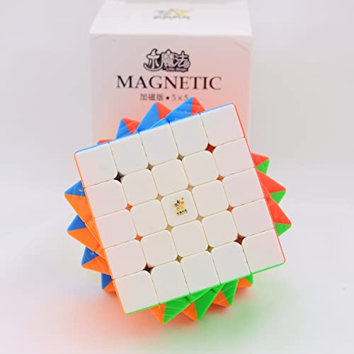 Bukefuno Yuxin Little Magic 5x5 Magnetic Magic Speed Cube YuXin Little Magic M 5x5x5 Puzzle Cubes Stickerless Magic Cube