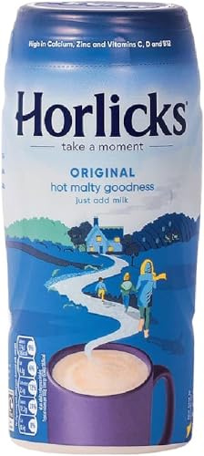 Horlicks Originale latte maltato in polvere, mix di bevande dall'Inghilterra, privo di coloranti artificiali, dolcificanti e conservanti, 400 grammi (confezione da 6)