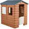 FEBER - Camping Cottage, cabaña de Juegos, una casita de Juguete Inspirada en la Naturaleza y con Aspecto de Madera, con Ventanas y Puerta abatibles,niños y niñas a Partir de 1año, Famosa (FEB05000)