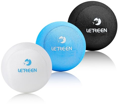 LETREEN 3-pack stressbollar för vuxna, gel anti-stressboll med olika tjocklekar och storlekar, koncentrationsbollar för koncentration, knådbollsleksaker