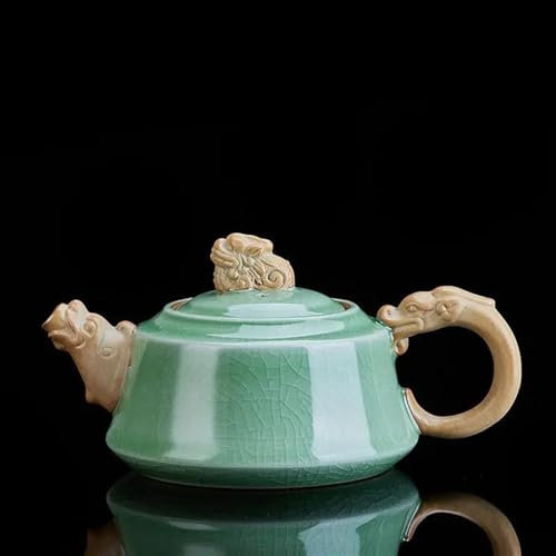 GaRcan Teekannen-Set Yixing-Tonkessel Kaffeegeschirr Gaiwan-Teekannen Samowar KED-Glasur Der Teekanne Tontopf Teeservice Und Ge-Ofen-Teegeschirr Weihnachts Teekanne Und Tasse Set(A)