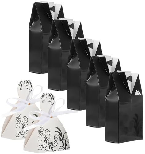 VILLFUL Geschenkboxen 100 Stück Karton Süßigkeitenboxen Hochzeitskleid-design Für Hochzeitsgeschenke