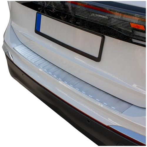 tuning-art BL1057 Protector de Borde de Carga de Acero Inoxidable para VW Tiguan 3 2024-, Color:Plata