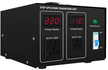 ZYT-DHRUCB 500W-3000W Voltage Converter, Step Up & Down Voltage Transformer Output 110V - 120V & 220V - 240V Voltage Converter,1000VA