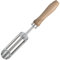 FLORA GUARD Stainless Steel Small Bulb Planter Tool, 30cm Garden Transplanter Didder with Wooden Handle, Manual Hole Digger for Planting Bulbs, Seeds & Seedlings