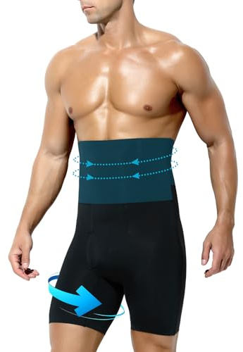 Casey Kevin Shapewear Magkontroll Boxershorts Herr Body Shaper Kompressionsbyxor Shorts Magkontroll Byxor Herrunderkläder, XL