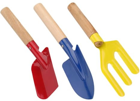 QUMIIRITY 3pezzi Da in Metallo Attrezzo Da Giardinaggio Per Scavare Terreno Per Trapianto e Semina Per Cortile e Fattoria