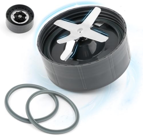 TGHongKy Blender Blade para NutriBullet 600W Extractor de Licuadora para NutriBullet 900W Hoja Cruzada Pieza de Base Extractor de Reemplazo de la Hoja en Forma con Junta del Portacuchillas