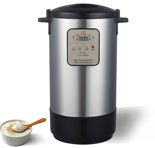 CIELOBLOEN Yogurtera Inteligente Automática con Tanque de Fermentación de 12/18 L. Prepara Yogur Griego con Probiótico. Yogur, Queso, natto, Vino de arroz y Masa con Controles precisos
