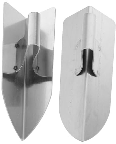 jojofuny 2 piezas Herramienta de Acero Inoxidable para Esquinas Interiores y Exteriores Paleta para Enlucido y Acabado de Ángulos para Construcción y Renovación
