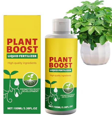 Abono Para Plantas En Maceta | Refuerzo Natural 100ml Nutrientes - Fertilizante Para Plantas De Interior | Para Jardín Exterior, Árboles, Flores, Follaje, Frutas y Vegetales