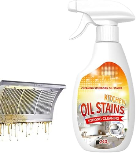 Heavy-Duty Kitchen Degreaser Foam Cleaner – Multipurpose Oil Stain Remover Spray, Kitchen Oil Cleaner, Multi Function Foam Cleaner Spray for Appliances Countertops Range Hoods (1)