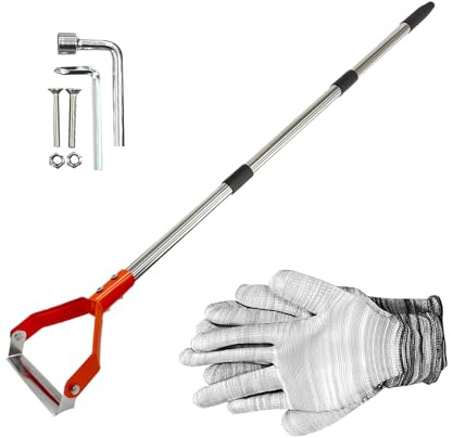 de Jardinería | Rastrillo Manual de Uso Intensivo | de Estribo para Desherbar Jardín,para , Aflojar, Bordear y Zanjar en Jardín, Granja, Patio, Césped y Macizos de
