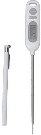 Thermomètre de Cuisine Numérique, Sonde en Acier Inoxydable, Longueur 141mm - Haute Précision ±1°C, Large Plage - Cuisine et Barbecue Polyvalents