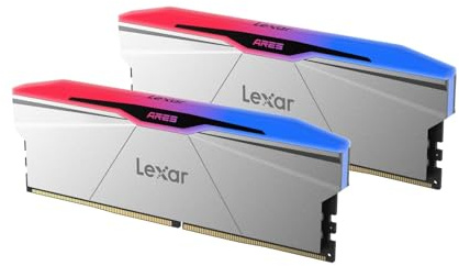 Lexar Lot de 2 Barrettes de mémoire RAM DDR5 32 Go(2 x 16 Go) 6800 MHz CL34 | 288 broches UDIMM pour ordinateur de jeu, DRAM de bureau pour Intel XMP 3.0, AMD EXPO, CL34-45-45-108 1,4 V, argent