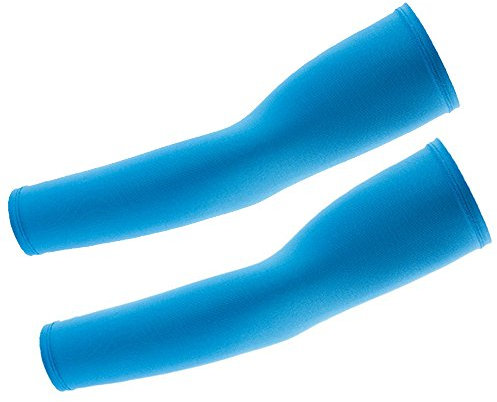 Radsport Tattoo UV Block Cool Arm Sleeve Armwärmer Stretch Abdeckung Sonnenschutz Fahrrad Wärmer (Blau)