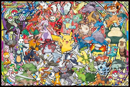 Ensky Puzzle 1000 Teile Kunst Kristall Pokémon Best Partner (50 x 75 cm)