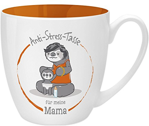 GRUSS & CO Anti-Stress-Tasse Motiv Mama | Tasse mit Spruch, 45 cl, New Bone China | Geschenk für Sie | 45503, 1 Stück (1er Pack)