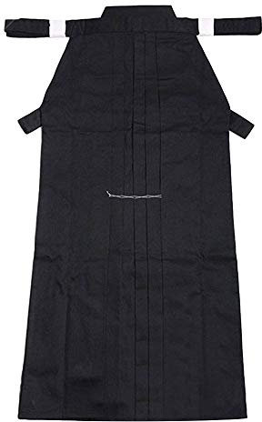 G-LIKE Kampfsport Kendo Kenjutsu Uniform - Traditionelle Japanische Schwertkampfkunst Kostüm Karate Ninja Aikido Training Kleidung Keikogi Jacke Hakama Hose für Männer Frauen (Black, XXL)