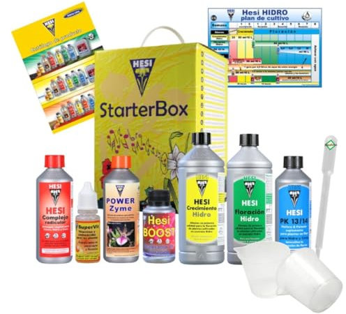 Weedness Hesi Dünger Starter Set für Hydrokultur - Grow Pflanzen Orchideen NPK Bio Kit Naturdünger Anbau Indoor Outdoor Bonsai Organischer