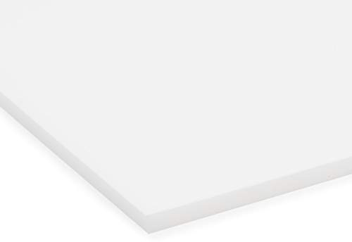 PLEXIGLAS® GS, 3 mm dick, 25 x 50 cm, Weiß-Durchscheinend (WH73) | Farbiges gegossenes Acrylglas mit transparenter Wirkung; gut geeignet für Lichtobjekte, Modellbau, Displays und Zuschnitte
