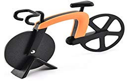 Bicicletas Pisa Cortador Rueda De Acero Inoxidable Rueda De Bicicleta De Plástico Pisa Cortador De Cuchillos Cocina Gadgets Naranja.