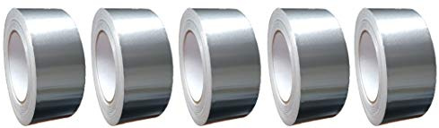 varivendo Lot de 5 rouleaux de ruban adhésif en aluminium de 75 mm de large