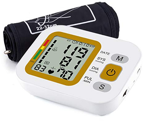 Monitor De Presión Arterial, Brazo Superior, Esfigmomanómetro Electrónico Para El Hogar, Monitor De Pulso De Frecuencia Cardíaca Automático, Carga USB,B