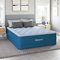 シモンズ Simmons, Beautyrest Comfort Plus Express, letto da 43,2 cm, con pompa interna e materasso ad aria in velluto felpato, 100% a prova di perdite, con tecnologia Sleep Fresh, completo, blu