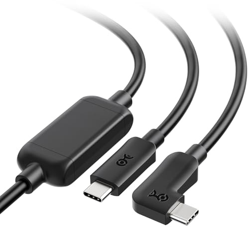 Cable Matters aktives USB C Kabel 7,5 m für VR Brille Oculus Quest 2 in Schwarz - Ersatz für Oculus Link Kabel 7,5 Meter - funktioniert nicht für Video oder PD