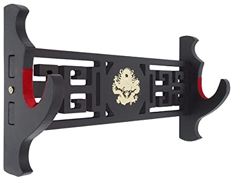 Jonoisax Montage Mural De L'épée avec Arme d'arts Martiaux De Flanelle 1 Tier pour l'arc De l'arc Katana,Dragon Pattern