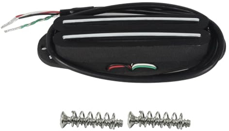 FLEOR Alnik 5 Hot Rail Humbucker Tonabnehmer in Single-Coil-Größe 9-10K Humbucker Schwarz Fit ST SQ TL TE Gitarre