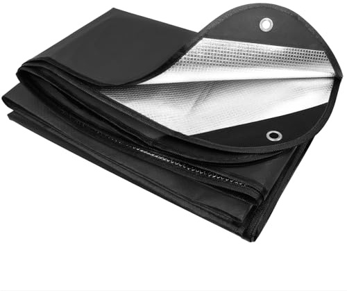 E EASTSTORM 210 × 150 cm tjock nödfilt sovsäck överlevnad bivacksäck räddningslock presenning vattentät termisk filt tarp tältpresenning ultralätt köldskydd för camping