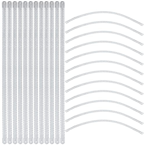 BENECREAT 24Pcs 9Inch Spiral Metal Corset Boning Steel, Stainless Steel Spiral Corset Boning Stays Spiral Steel Boning Modeling Sticks for Corsets, Costumes Sewing, 6.5mm Wide