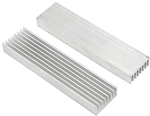 2PCS Aluminium Kühlkörper 100x25x10mm Kühlung LED Power IC Transistor for Computer-Board Motherboard MOS Rohr große Power Rohr