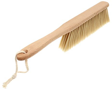 Healeved Bettbürste Aus Holz Mit Großer Bürstenfläche Langlebige Staubbürste Für Heimreinigung Von Sofa Möbeln Und Betten Praktische Handbürste Für Haushalt Und Tägliche Anwendung