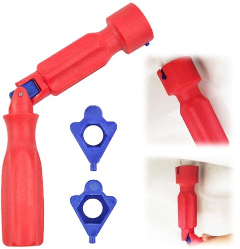 Wvu & Wvo Toilet Seat Spanner Plumbing Tools,Toilet Seat Tightening Tool, Universal Toilet Seat Fitting Tool for Removal, Toilet Seat Repair Wrench for Removal Installation and Repair 10/13/17mm