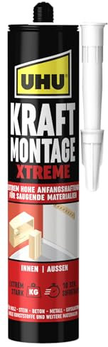 UHU Montagekleber KRAFT MONTAGE XTREME, Kartusche 370g